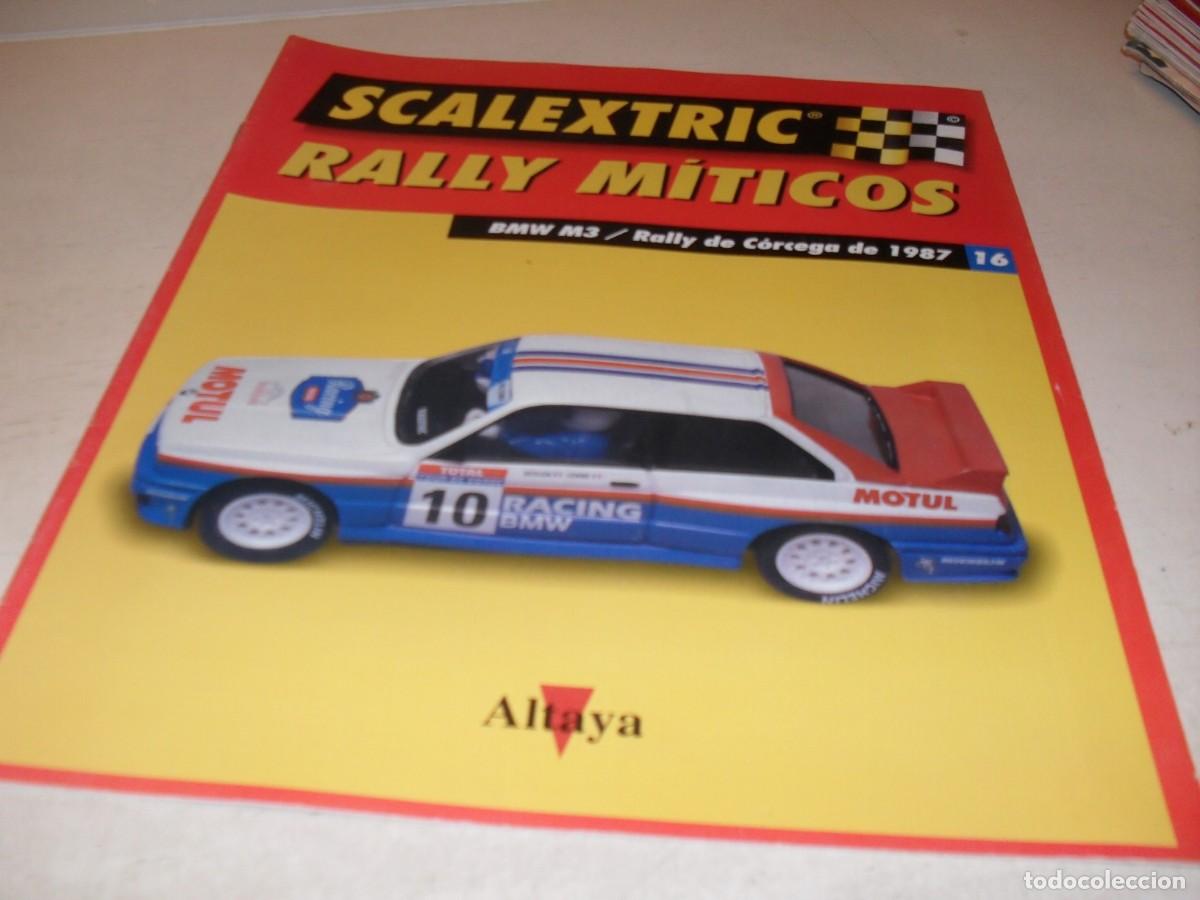 Scalextric: FASCICULO N&ordm; 16 SCALEXTRIC RALLY MITICOS.BMW M3,RAYY CORCEGA 1987,ALTAYA,2002