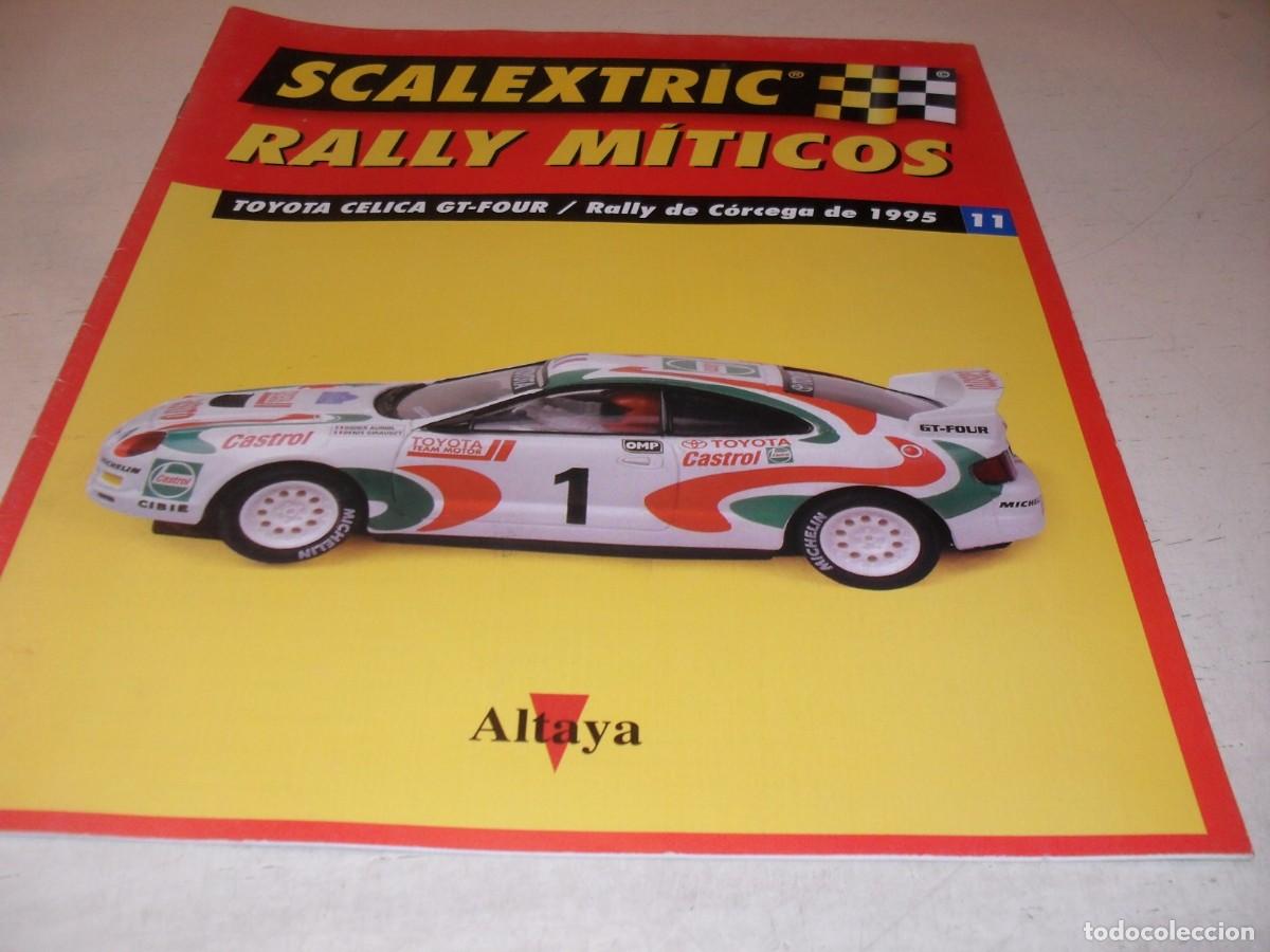 Scalextric: FASCICULO N&ordm; 11 SCALEXTRIC RALLY MITICOS.TOYOTA CELICA GT-FOUR,CORCEGA 1995,ALTAYA,2002