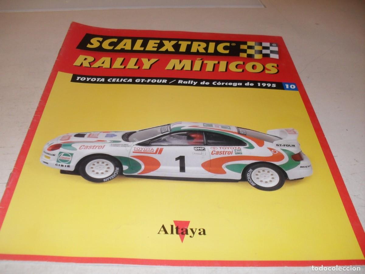 Scalextric: FASCICULO N&ordm; 10 SCALEXTRIC RALLY MITICOS.TOYOTA CELICA GT-FOUR,CORCEGA 1995,ALTAYA,2002