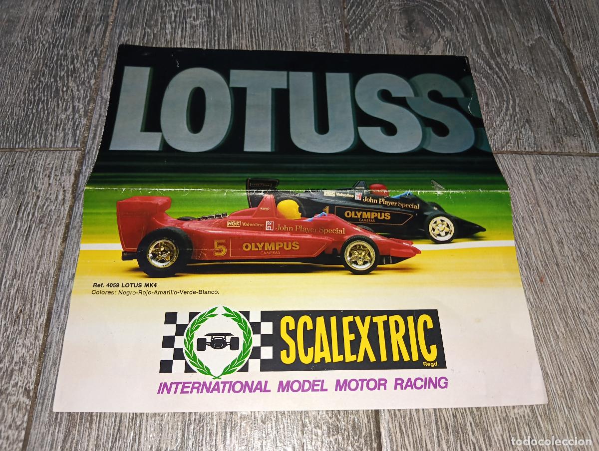 Scalextric: Folleto Lotus Publicidad scalextric internacional Model Motor