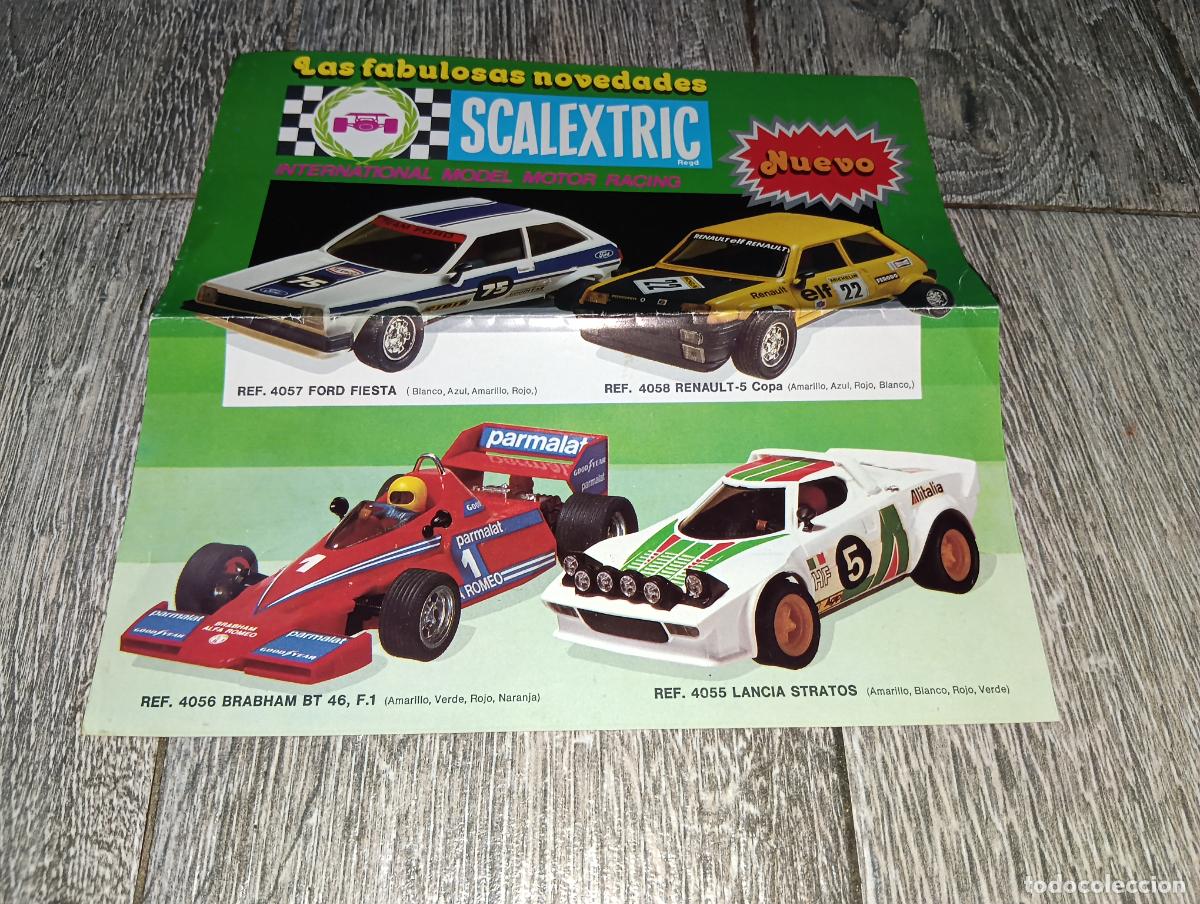 Scalextric: Cat&aacute;logo Desplegable Scalextric Exin - Ref 4047 a 4056 - Tyrrell Alpine Corvette Mustang....