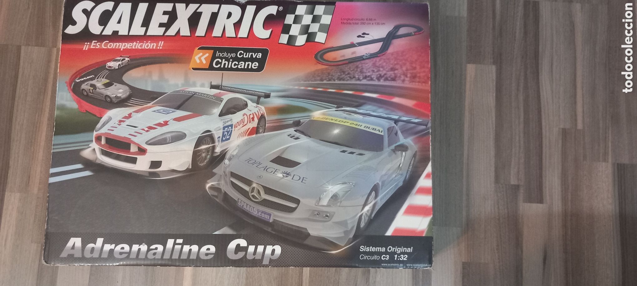 Scalextric: Scalextric adrenaline cup con curva chicane