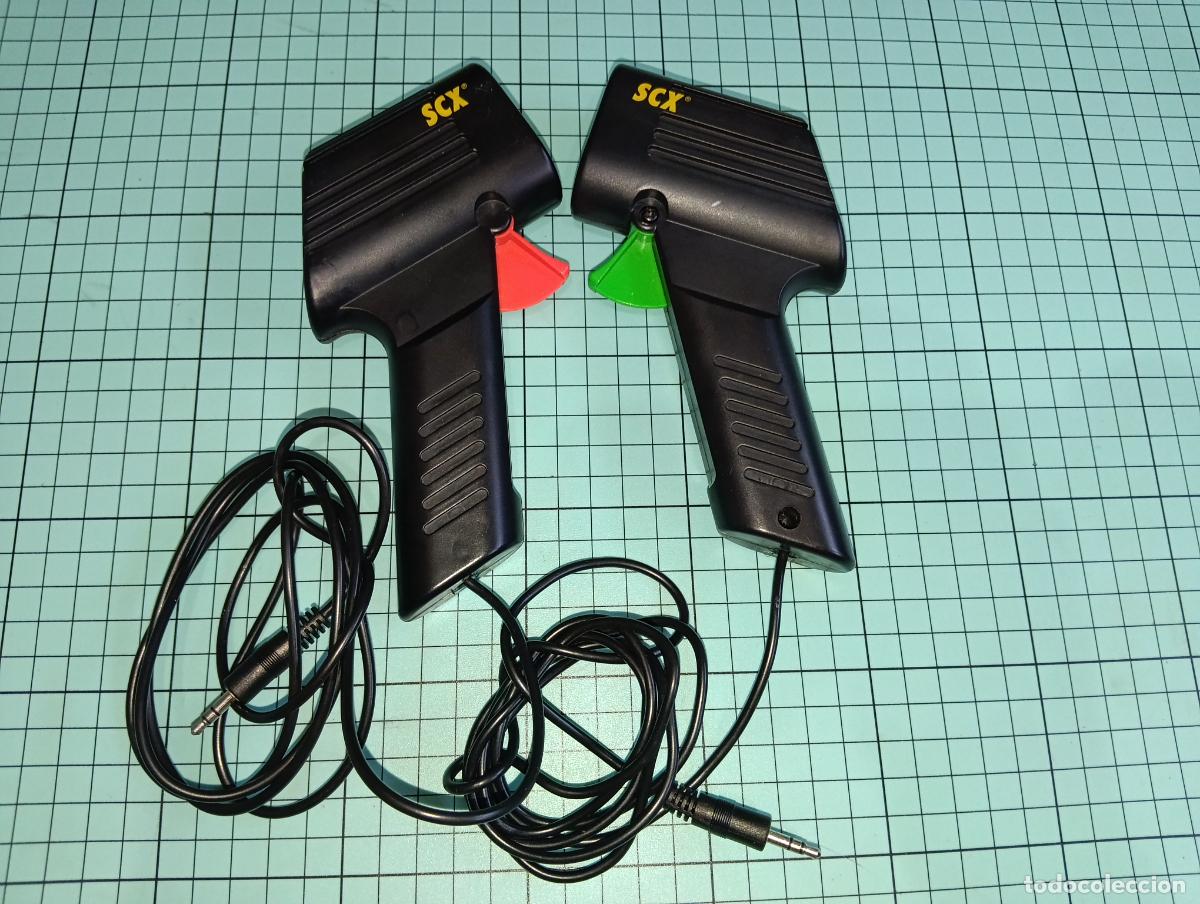 Scalextric: Pareja de Mandos Anal&oacute;gicos SCX para Pista Scalextric Conector Jack