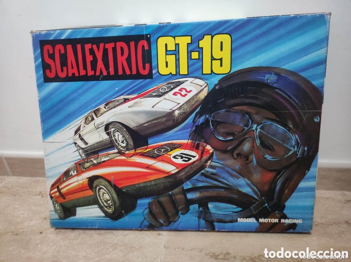 Scalextric: Antigua Caja Vacia de SCALEXTRIC EXIN GT-19 - A&ntilde;o 1970s