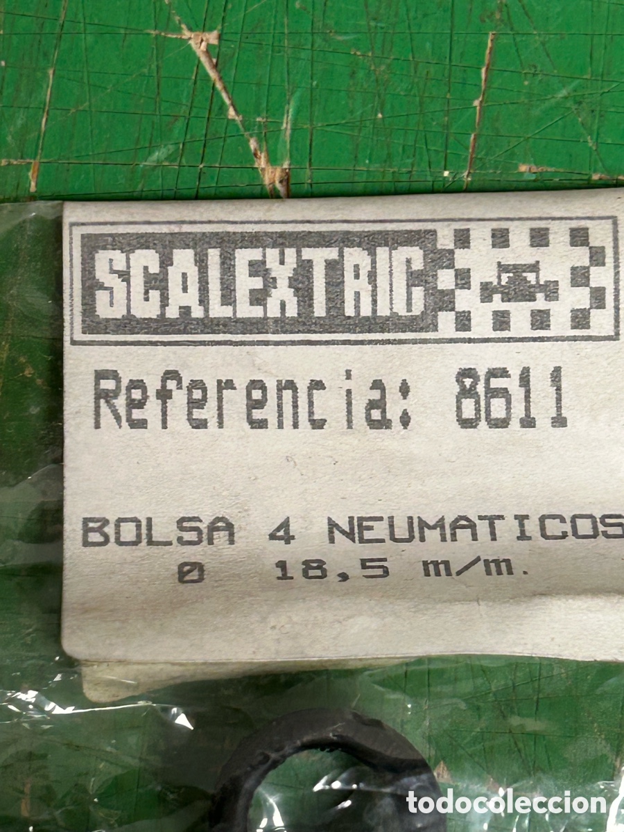 Scalextric: SCALEXTRIC BOLSA 4 NEUMATICOS RF 8611 18,5 MM