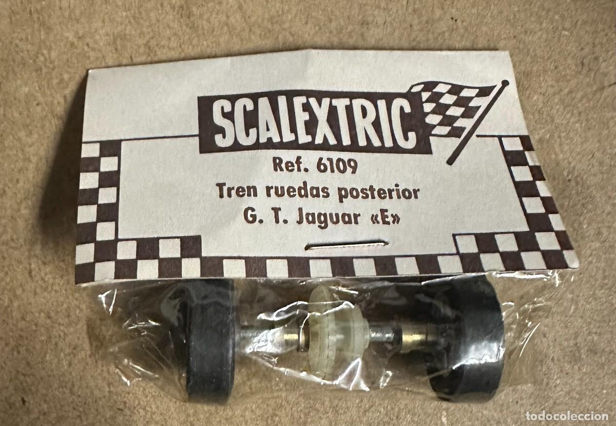Scalextric: Tren ruedas posterior G.T. - Jaguar E - ref. 6109