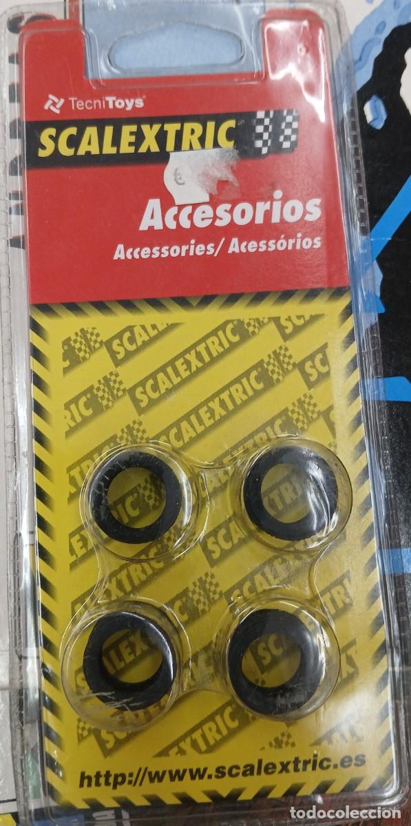 Scalextric: 4 NEUMATICOS TIPO 2 SCALEXTRIC TECNI TOYS.NUEVO