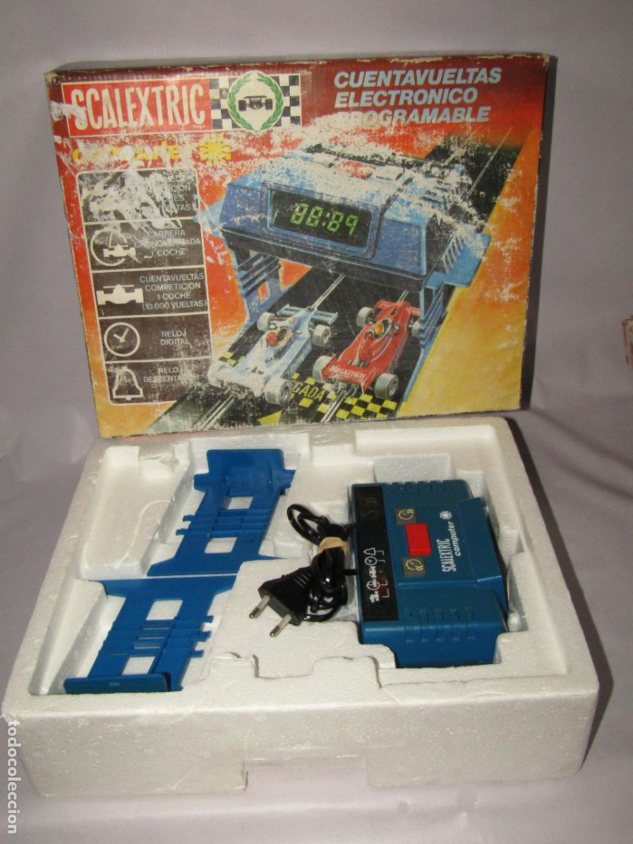 Scalextric: Antigua Caja con Cuentavueltas Electr&oacute;nico Programable de SCALEXTRIC EXIN - Foto 4