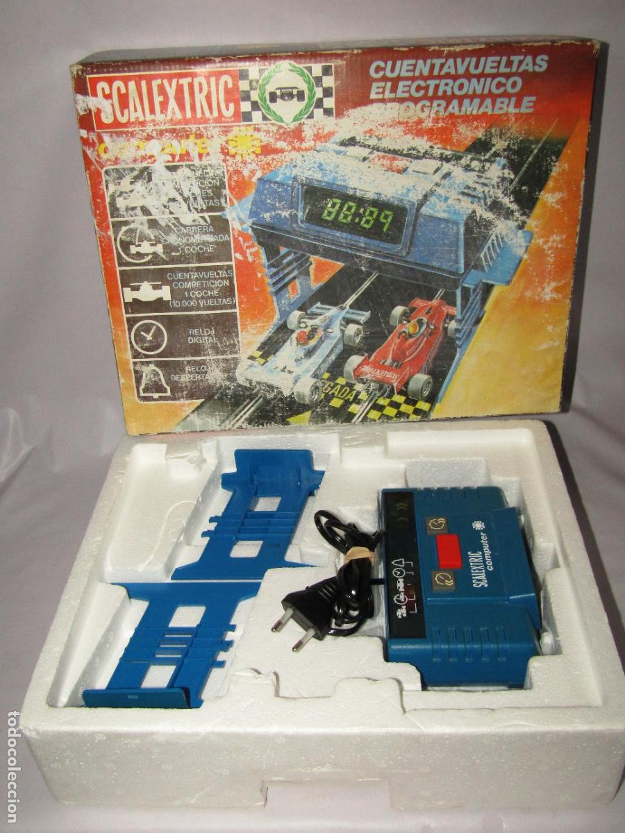 Scalextric: Antigua Caja con Cuentavueltas Electr&oacute;nico Programable de SCALEXTRIC EXIN - Foto 5