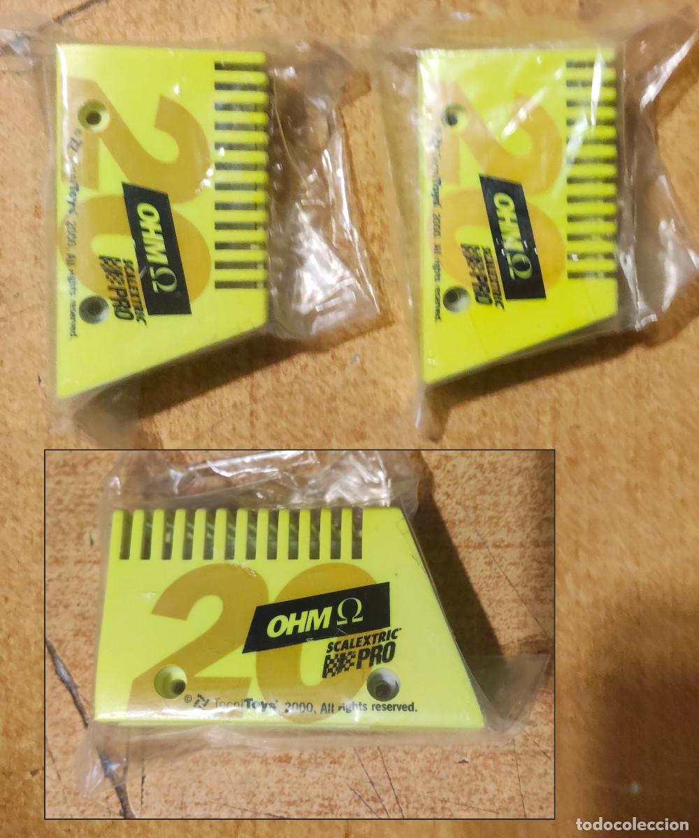 Scalextric: AC SCALEXTRIC ACCESORIO RESISTENCIA PRO DE 20 OHM sin usar - 2 unidades