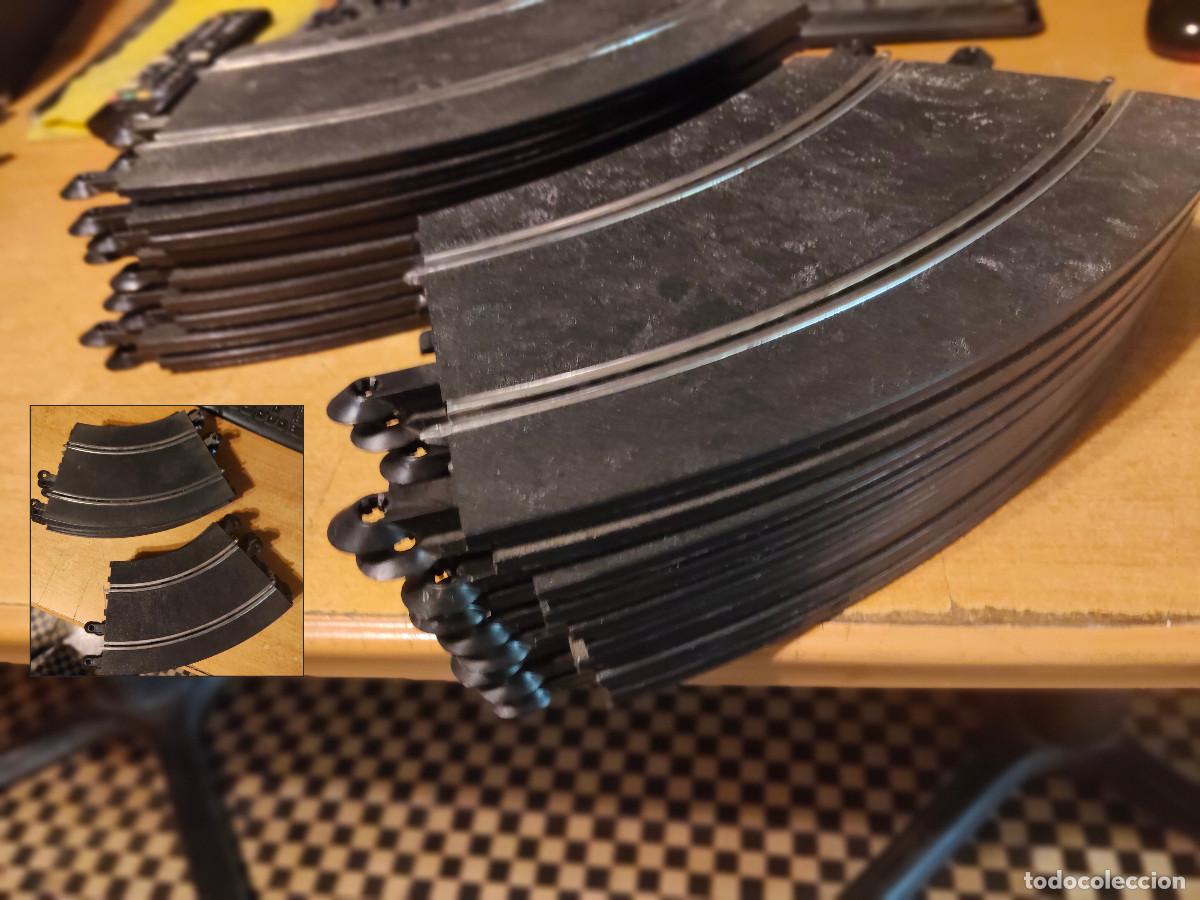 Scalextric: Lote de antiguas pistas de Scalextric 11 curvas exterior
