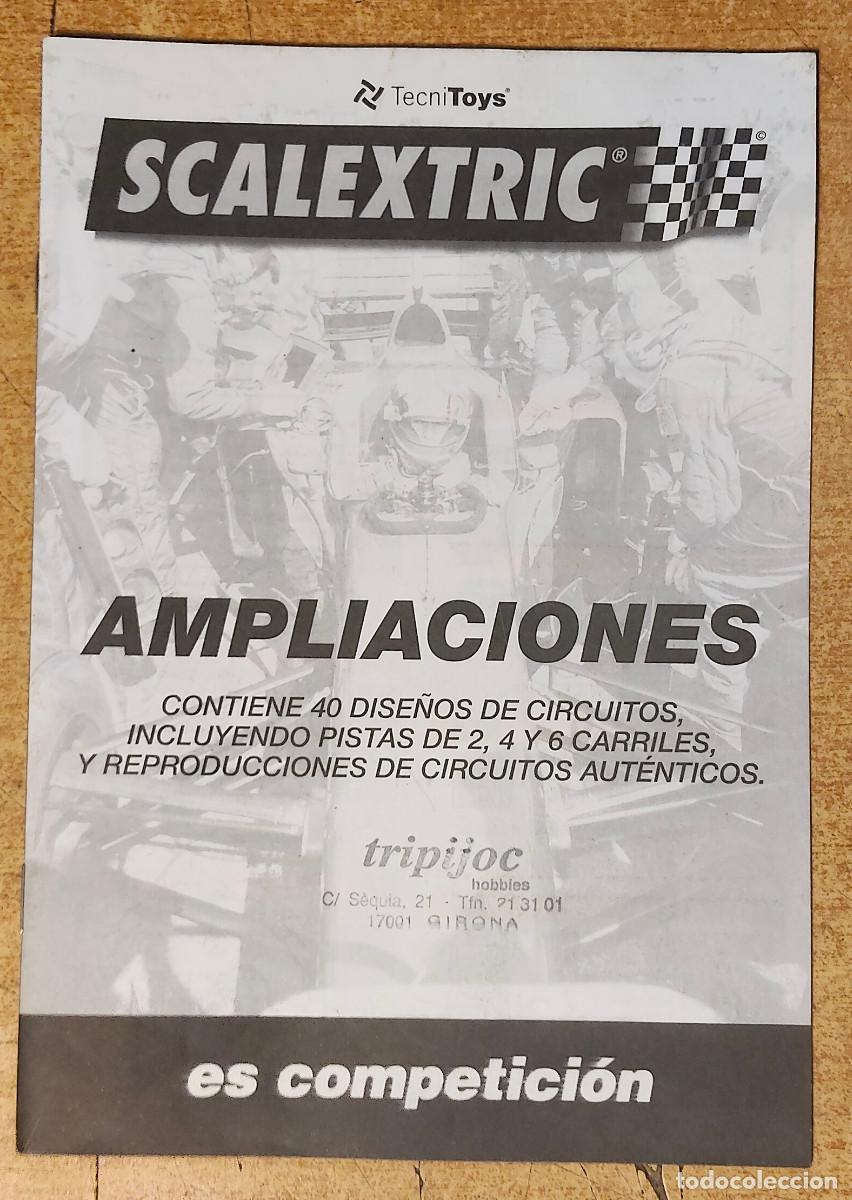 Scalextric: FOLLETO SCALEXTRIC TECNITOYS AMPLIACIONES DISE&Ntilde;OS DE CIRCUITOS