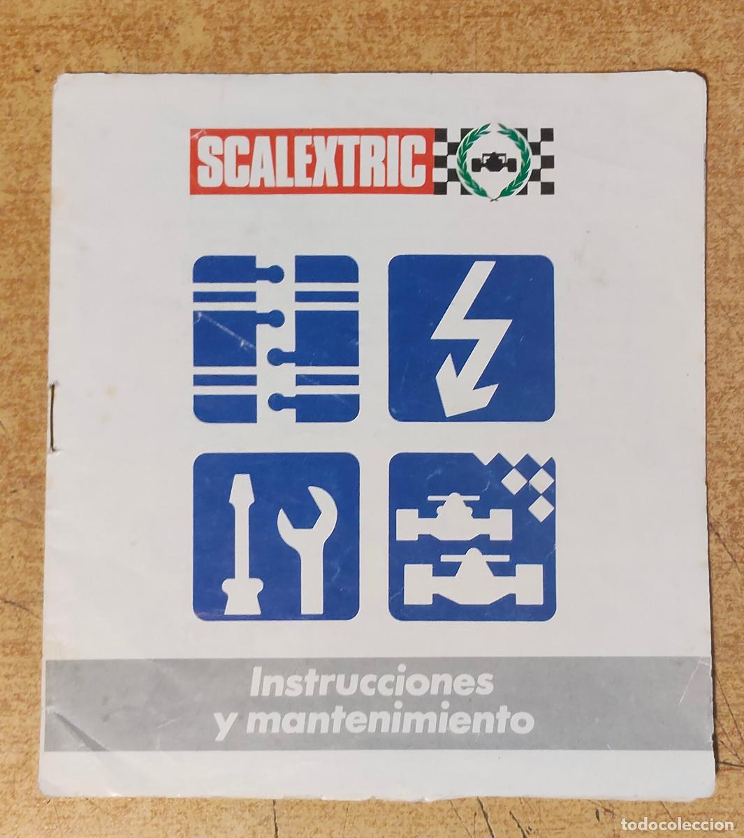Scalextric: CATALOGO DESPLEGABLE SCALEXTRIC - INSTRUCCIONES Y MANTENIMIENTO