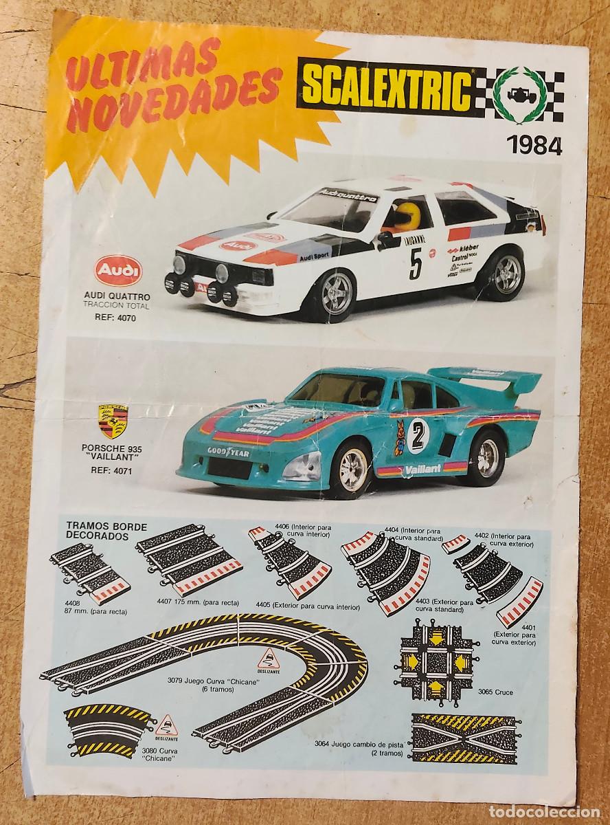 Scalextric: Scalextric Folleto &Uacute;ltimas Novedades 1984