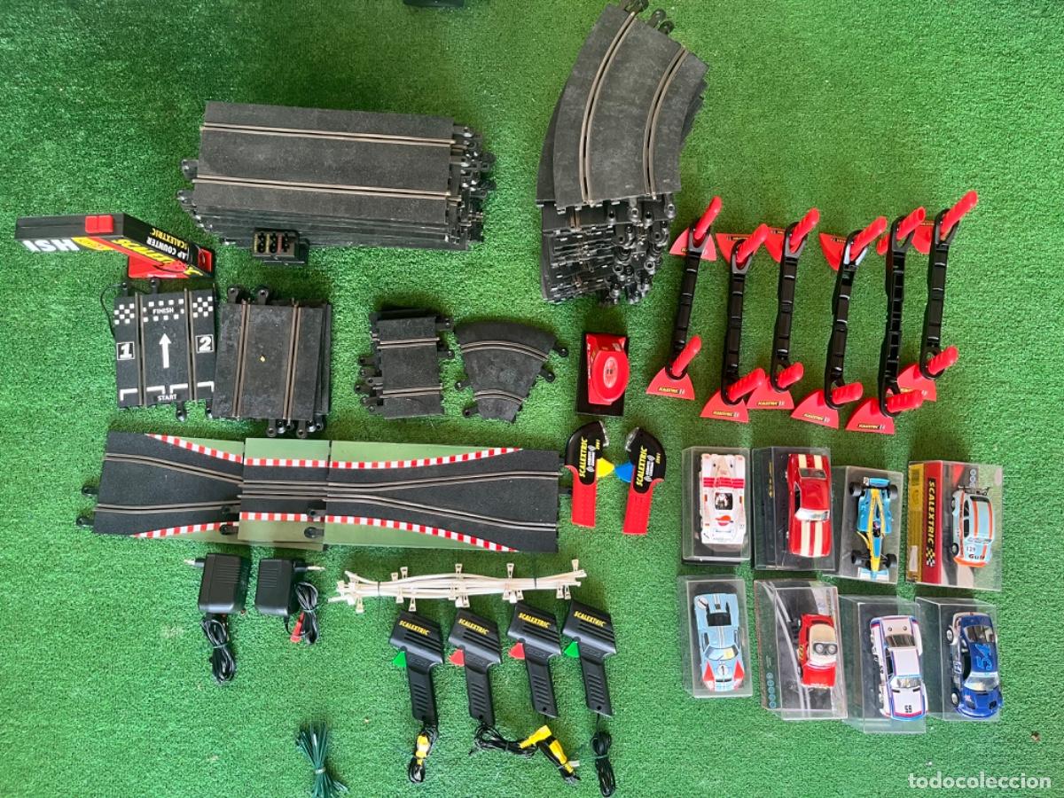 Scalextric: GRAN LOTE SCALEXTRIC &ndash; CIRCUITO COMPLETO + COCHES + MANDOS Y ACCESORIOS