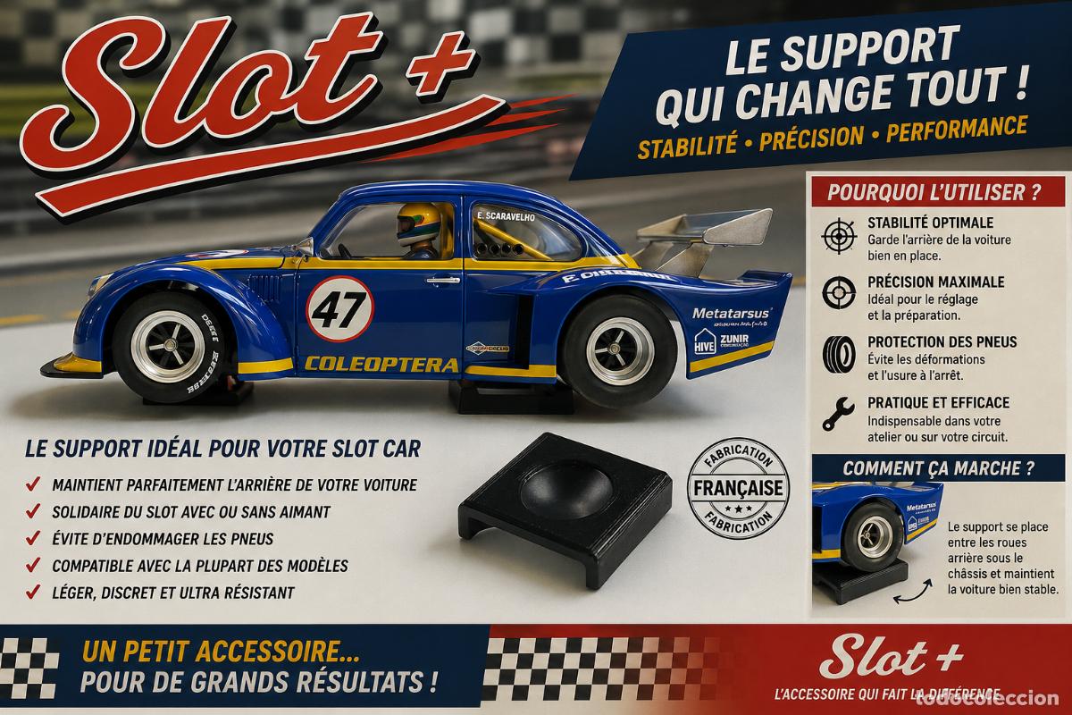 Scalextric: ⭕ Supports Slot &rdquo;Place & Lift&rdquo; Slot+ pour tout vos Slots Car