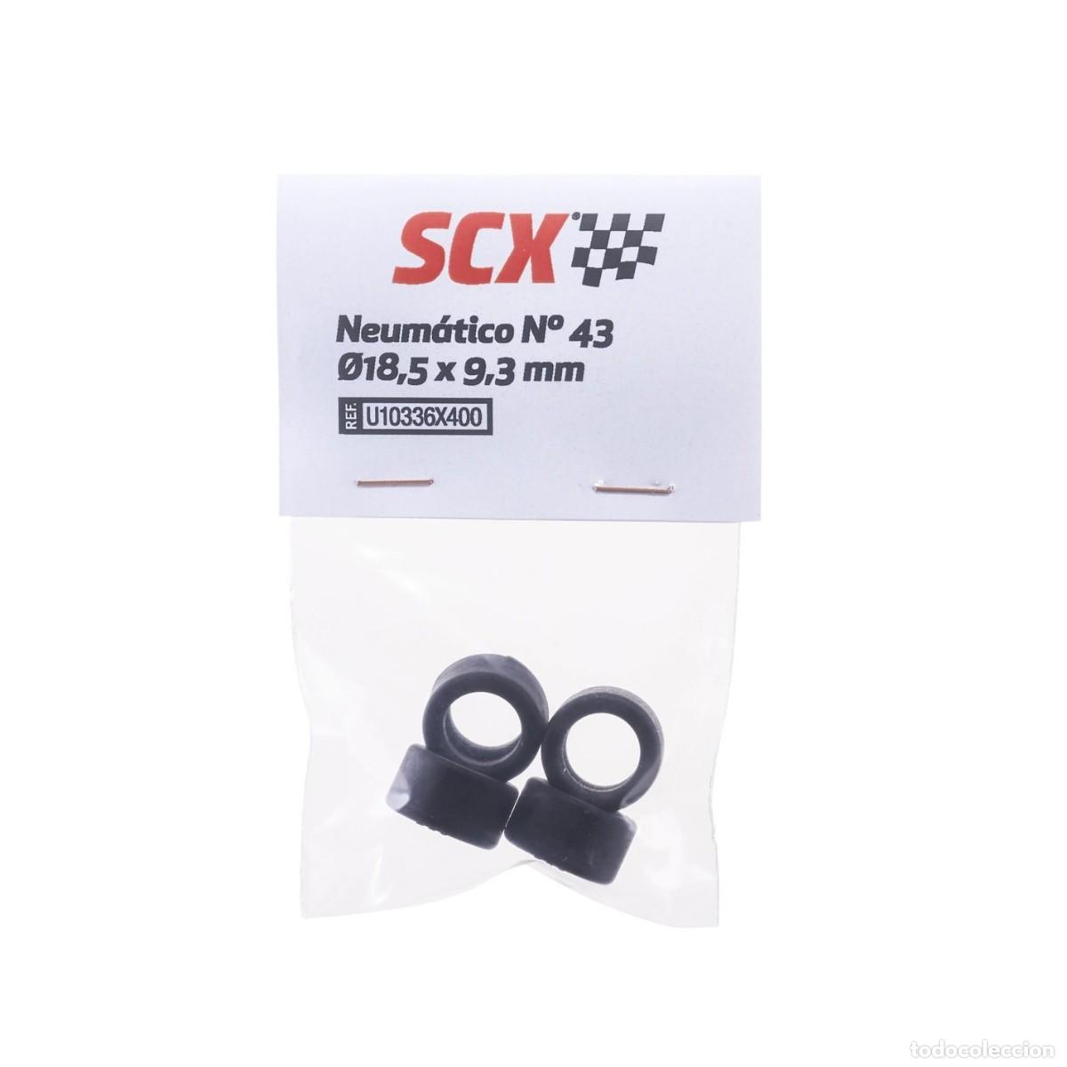 Scalextric: SCALEXTRIC NEUMATICO N&ordm; 43 PACK X 4 UNID DELANTEROS AUDI GT3 MERCEDES AMG &Oslash;18,3 x 9 SCX U10336X400