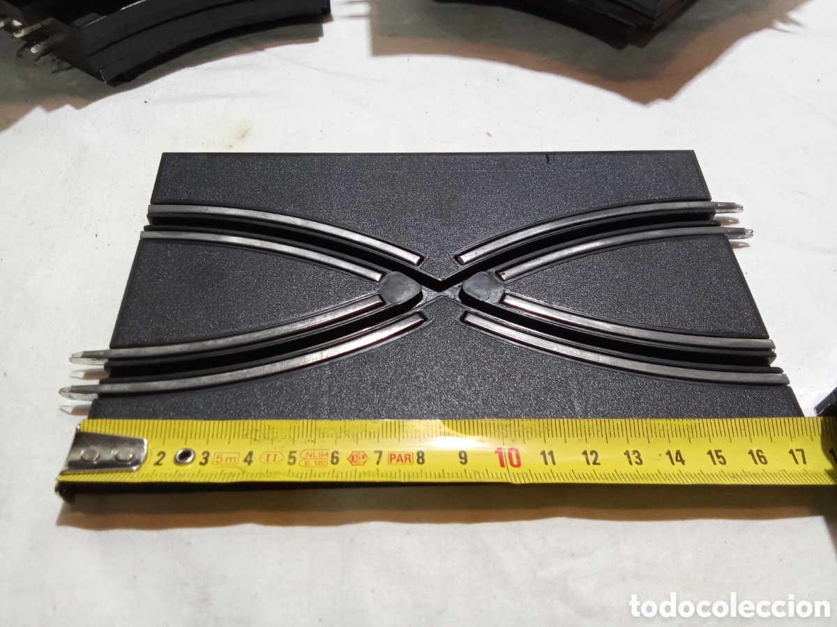 Scalextric: LOTE 34 TRAMOS DE CURVA Y 7 RECTAS CON CRUCE - Foto 5