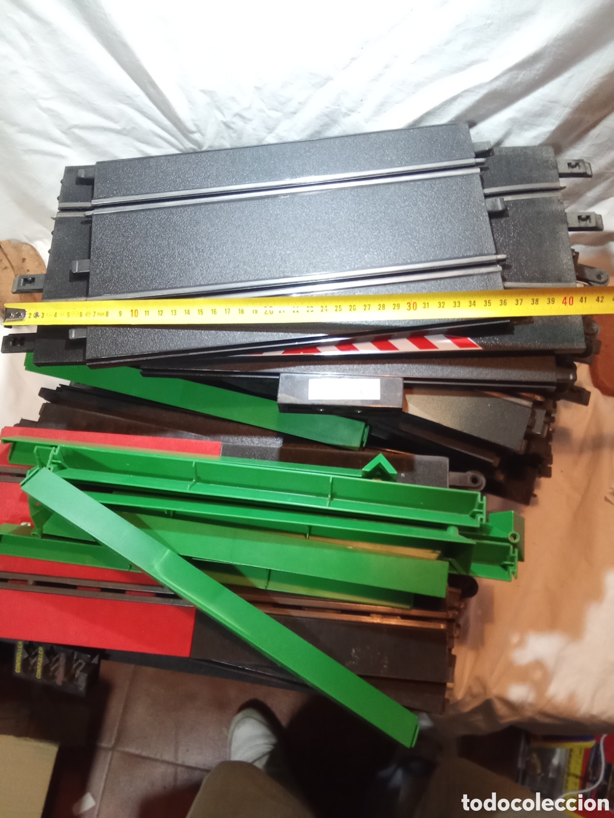 Scalextric: GRAN LOTE DE TRAMOS RECTOS DE SCALEXTRIC - Foto 3