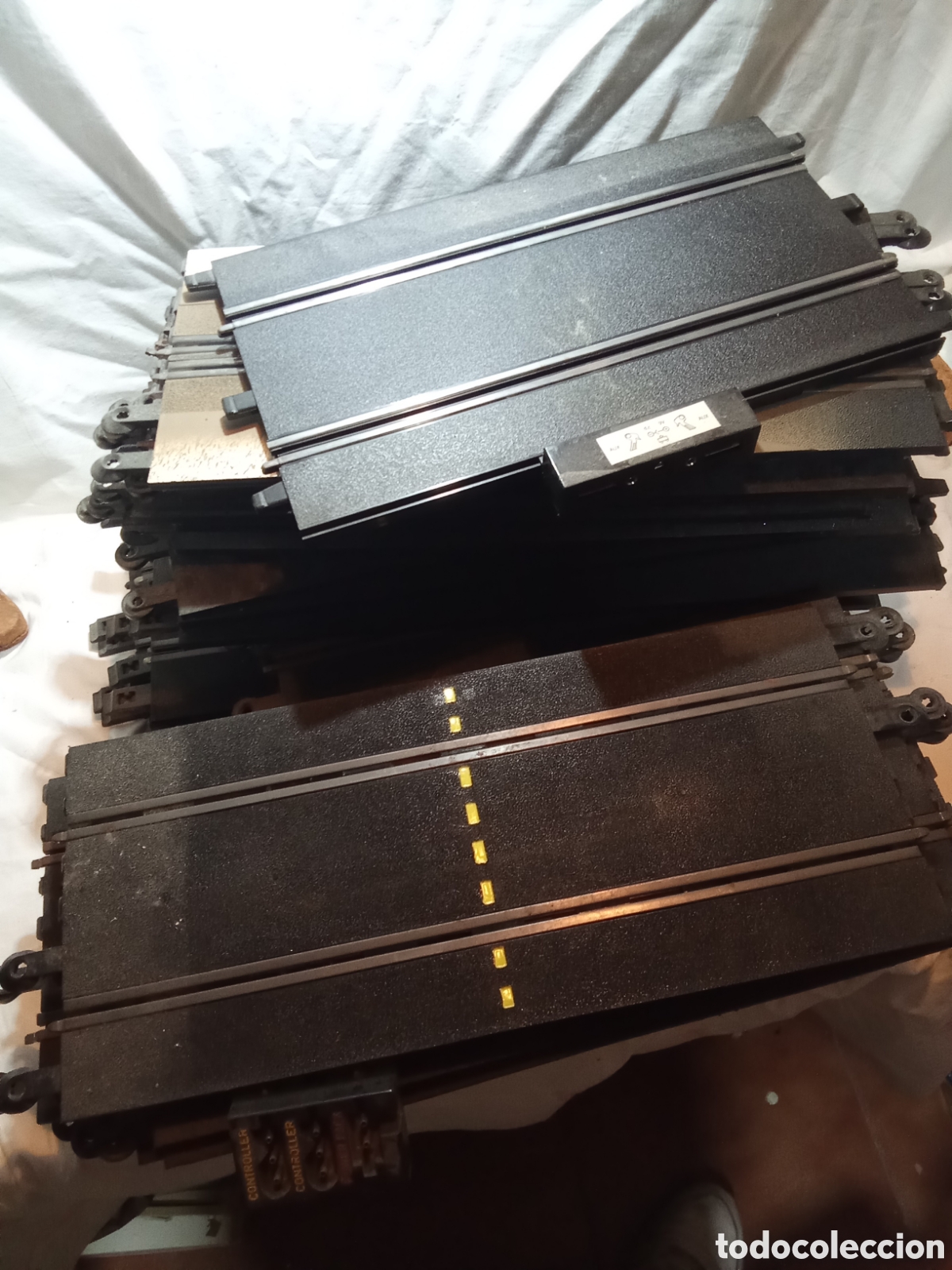 Scalextric: GRAN LOTE DE TRAMOS RECTOS DE SCALEXTRIC - Foto 4