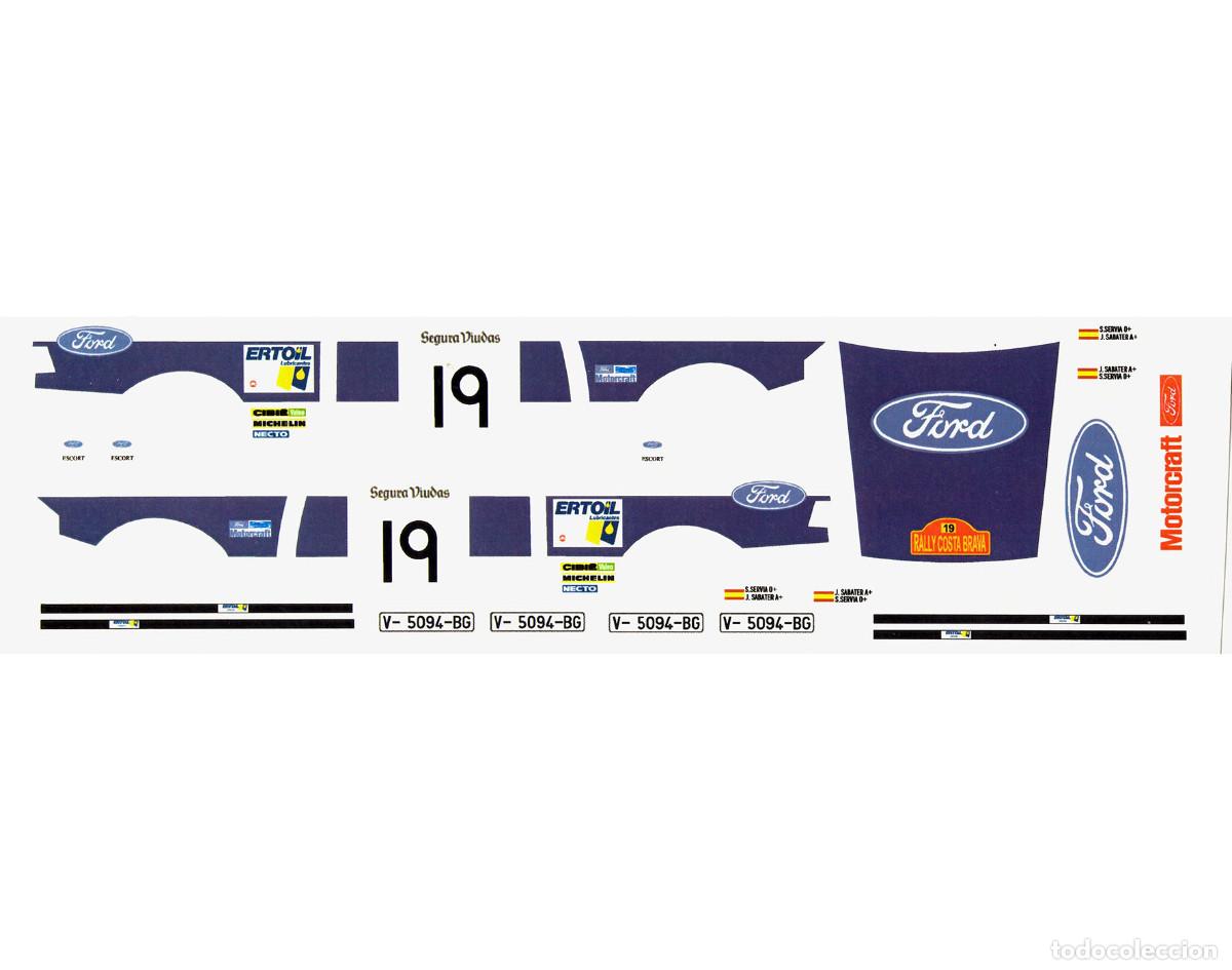 Scalextric: Calcas Ford Escort Salvador Servi&aacute;