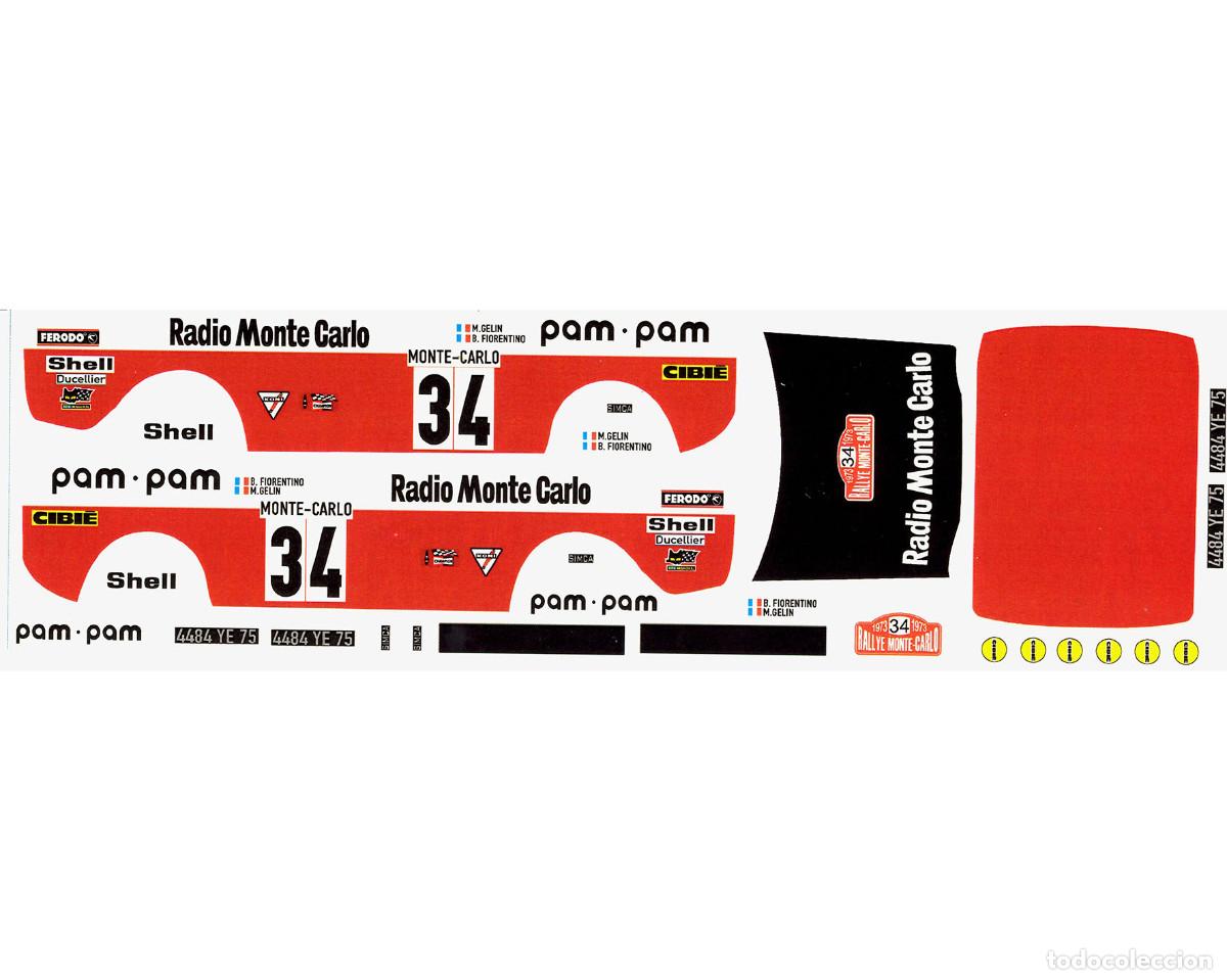 Scalextric: Calcas Simca Rallye Fiorentino Rally de Montecarlo 73