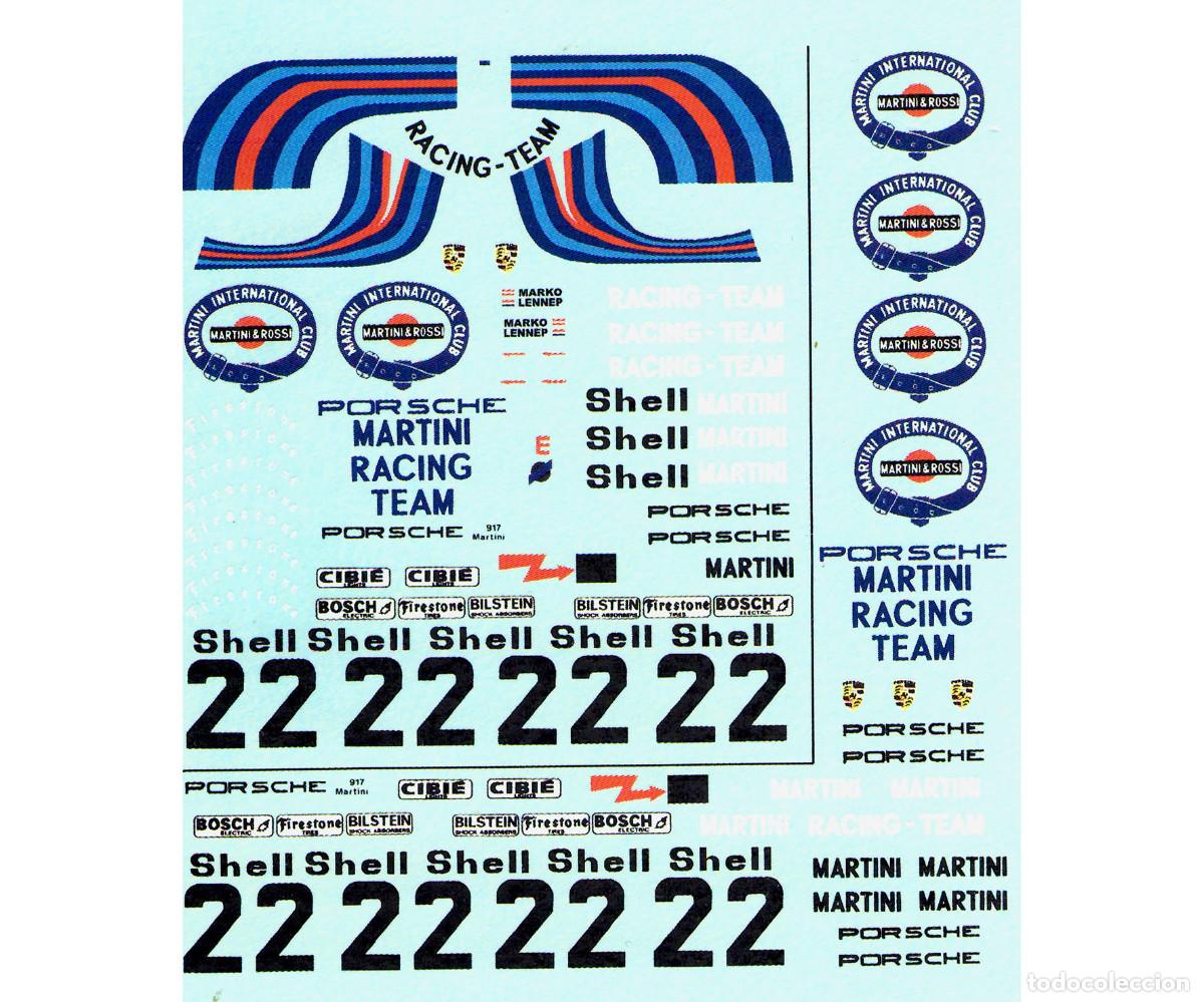 Scalextric: Calcas Porsche 917 Martini 1&ordm; 24 Horas de Le Mans 1971