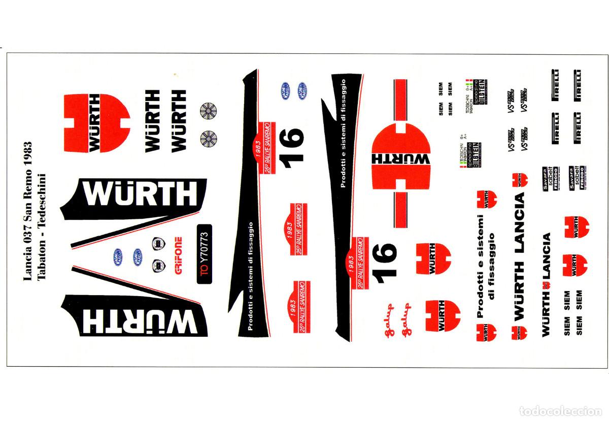 Scalextric: Calcas Lancia Rally 037 W&Uuml;RTH