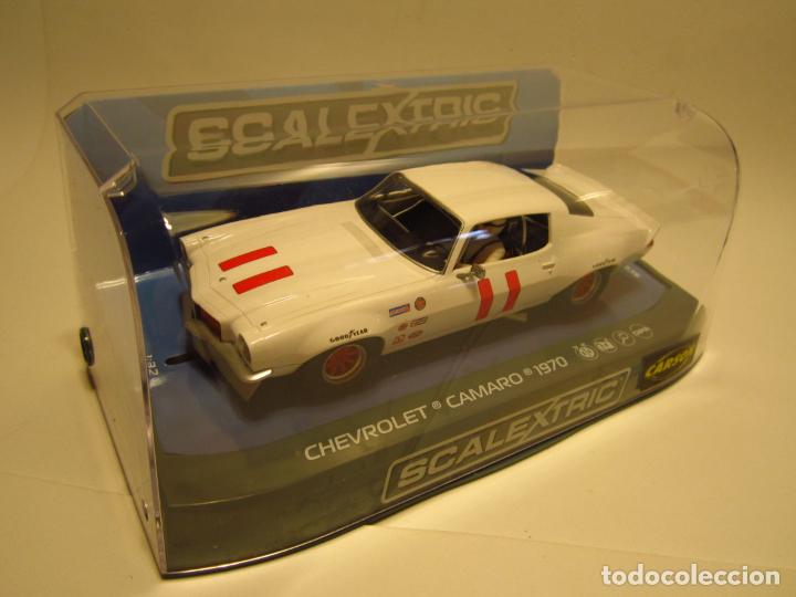 Scalextric: CHEVROLET CAMARO SCALESTRIX UK NUEVO - Foto 1