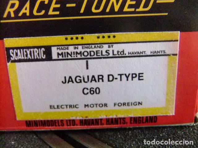 Scalextric: V SCALEXTRIC Triang JAGUAR D Type Ref C 60 amarillo con caja - Foto 9
