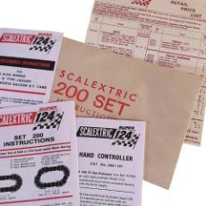 Scalextric: SCALEXTRIC SUPER 124 SET 200 INSTRUCIONES CIRCUITO (LEER DESCRIPCIÓN). Lote 316791728