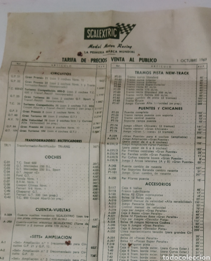 Scalextric: Reglamento de SCALEXTRIC a&ntilde;os 60 y Lista de los precios de la &eacute;poca. - Foto 7