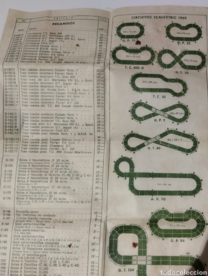Scalextric: Reglamento de SCALEXTRIC a&ntilde;os 60 y Lista de los precios de la &eacute;poca. - Foto 8