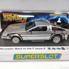 Scalextric: SUPERSLOT DELOREAN BACK TO THE FUTURE 2 REF. H4249 SCALEXTRIC UK. Lote 354028433