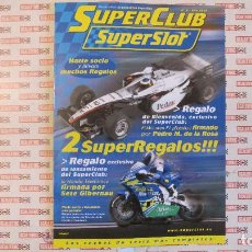 Scalextric: SCALEXTRIC SUPERSLOT. CATALOGO DEL SUPERCLUB 4 HOJAS. FOLIO. Lote 323736758