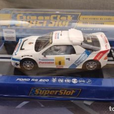 Scalextric: SUPERSLOT SLOT CARS FORD RS 200 NÚMERO 6 ESCALA 1:32.. Lote 377501434