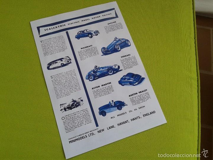 Scalextric: SCALEXTRIC FIRST TINPLATE CATALOG 1958 REPRODUCTION - Foto 1