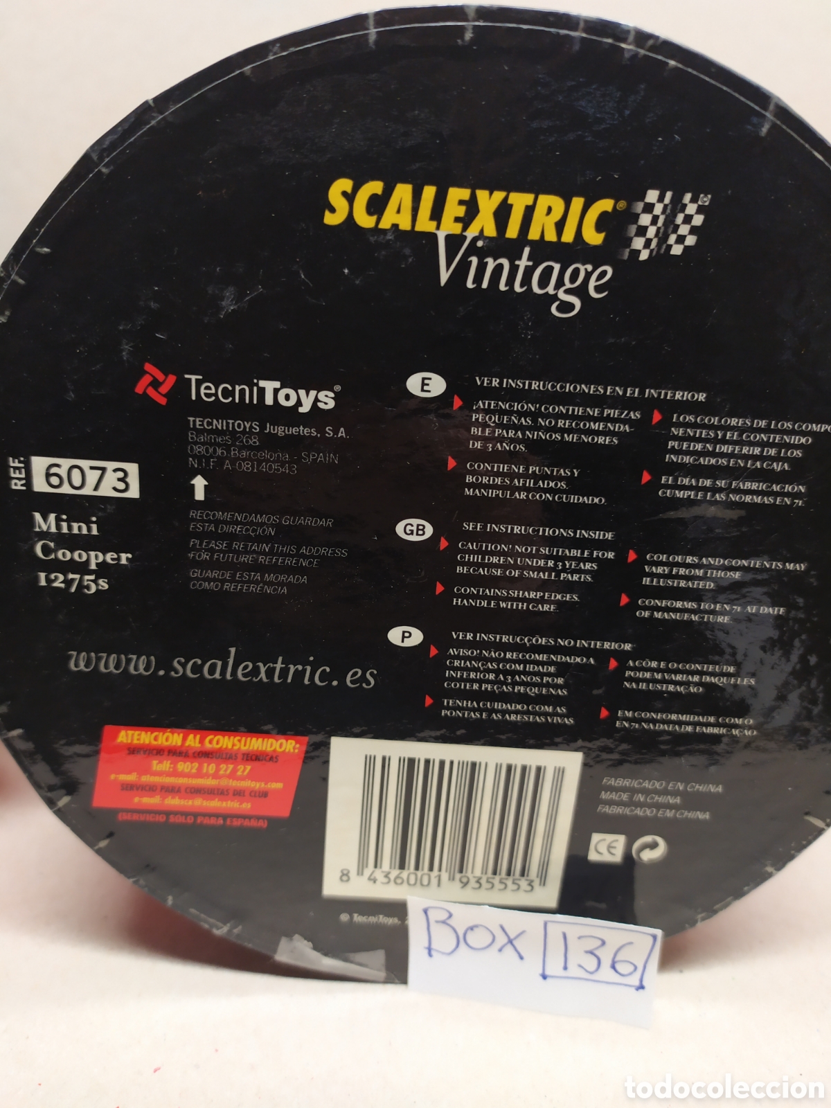 Scalextric: Scalextric Mini Cooper 1275s Serie LIMITADA ref. 6073 - Foto 3