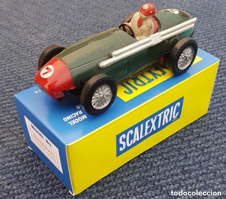 Scalextric: SCALEXTRIC TINPLATE CAJA COCHE MASERATI VERDE - Foto 1