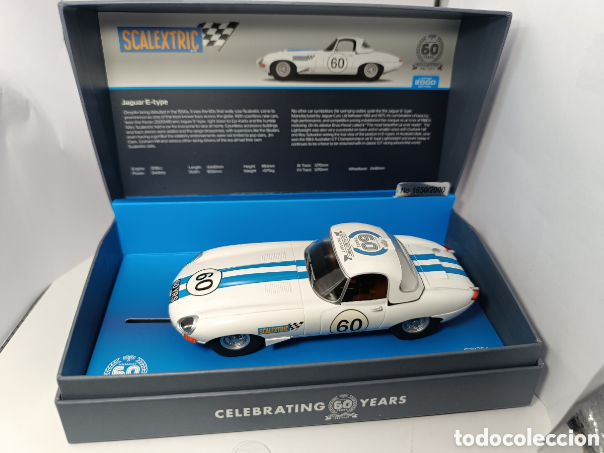 Scalextric: SCALEXTRIC UK JAGUAR E TYPE 60 ANIVERSARIO C3826A - Foto 1