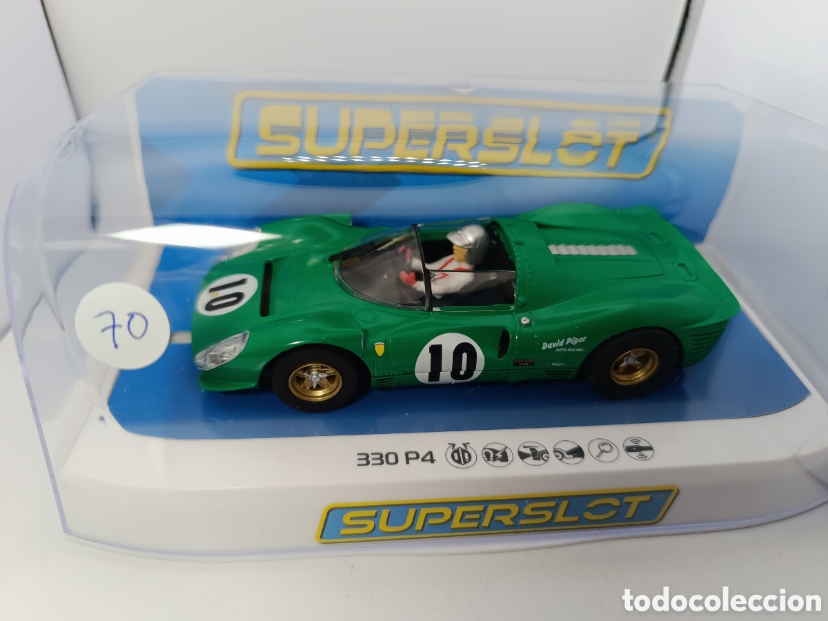 Scalextric: SUPERSLOT FERRARI 330 P4 GREEN DAVID PIPER H4491