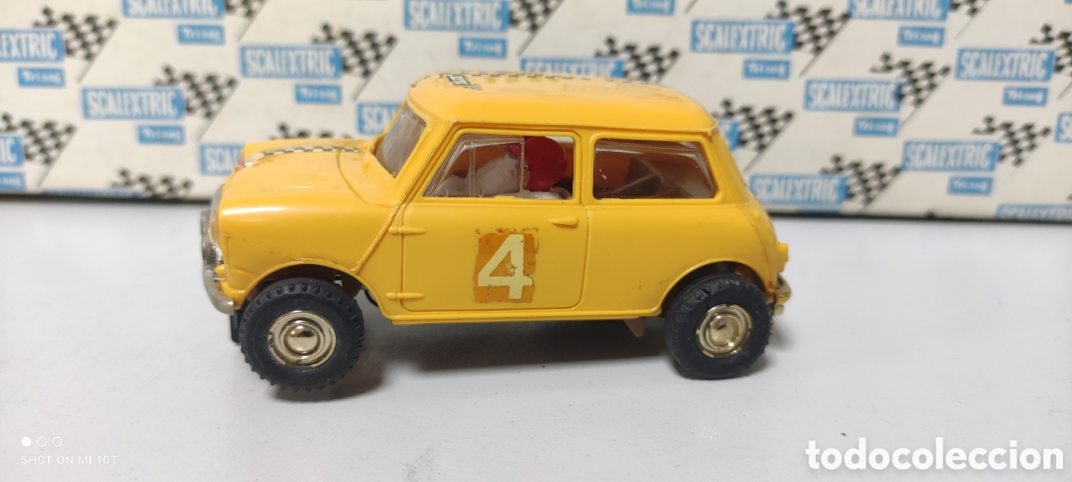 Scalextric: MINI COOPER AMARILLO C.7 SCALEXTRIC TRIANG NO EXIN