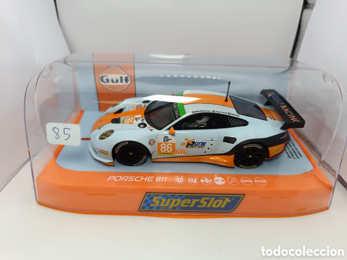 Scalextric: SUPERSLOT PORSCHE 911 SILVERSTONE 2015 GULF RACING TEAM H3732