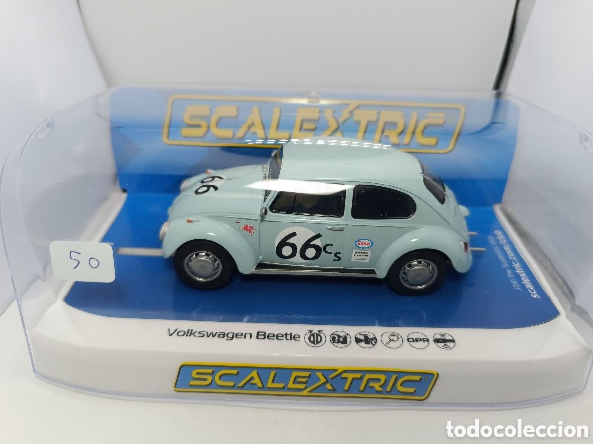 Scalextric: SCALEXTRIC UK VOLKSWAGEN BEETLE BLUE 66 C4498