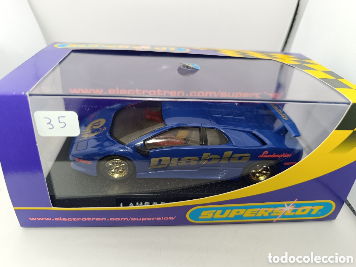 Scalextric: SCALEXTRIC LAMBORGHINI DIABLO N&deg;12 AZUL