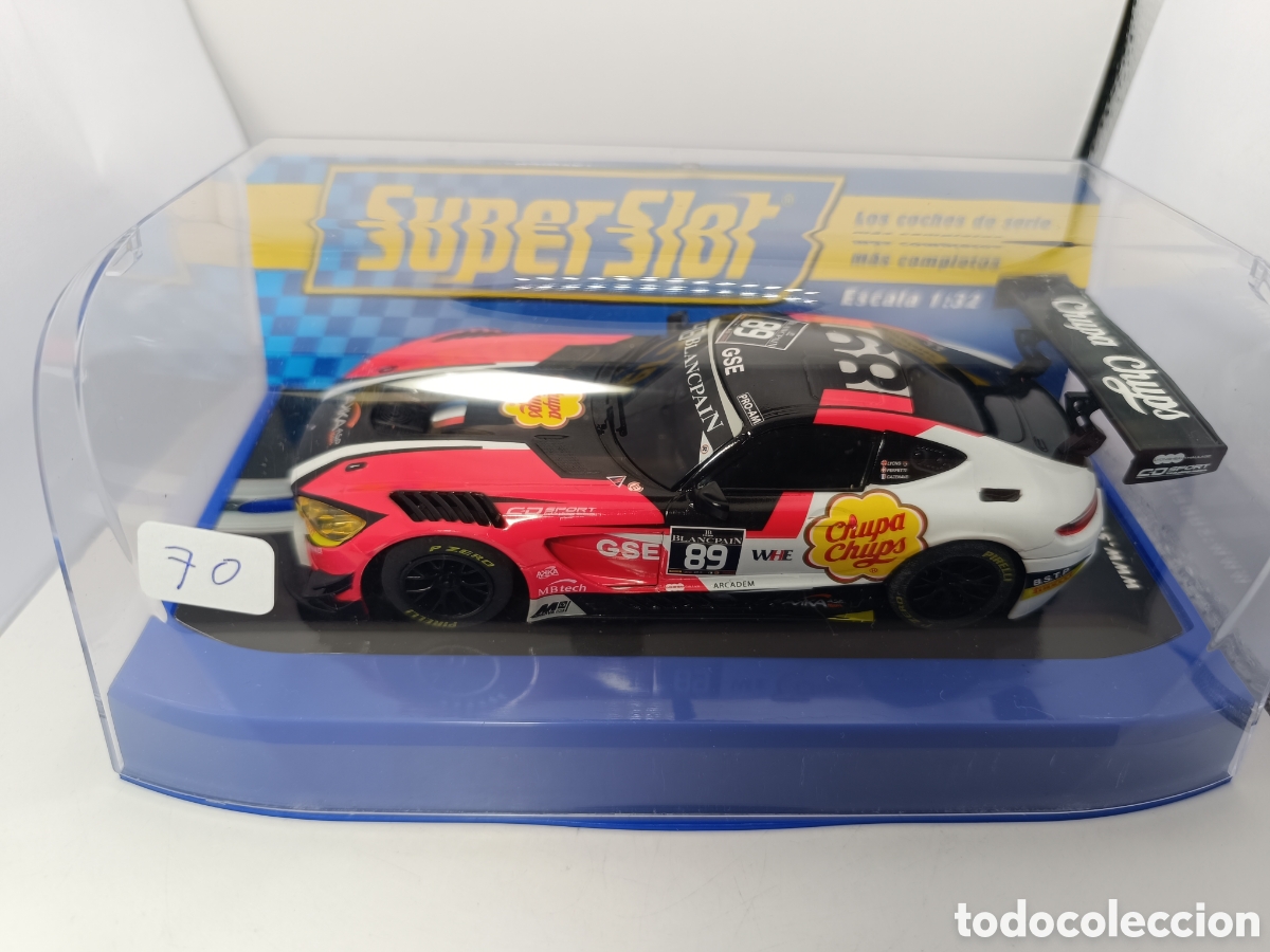 Scalextric: SUPERSLOT MERCEDES AMG GT3 ULTIMATE RIVALS N&deg;89 CHUPA CHUPS CIRCUITO