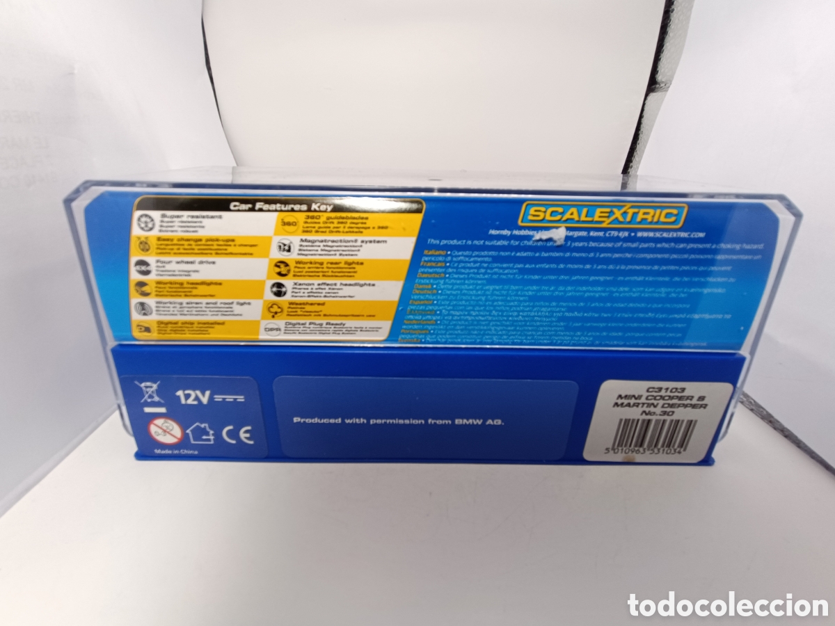 Scalextric: SCALEXTRIC UK MINI COOPER S MART&Iacute;N DEPPER C3103 - Foto 2