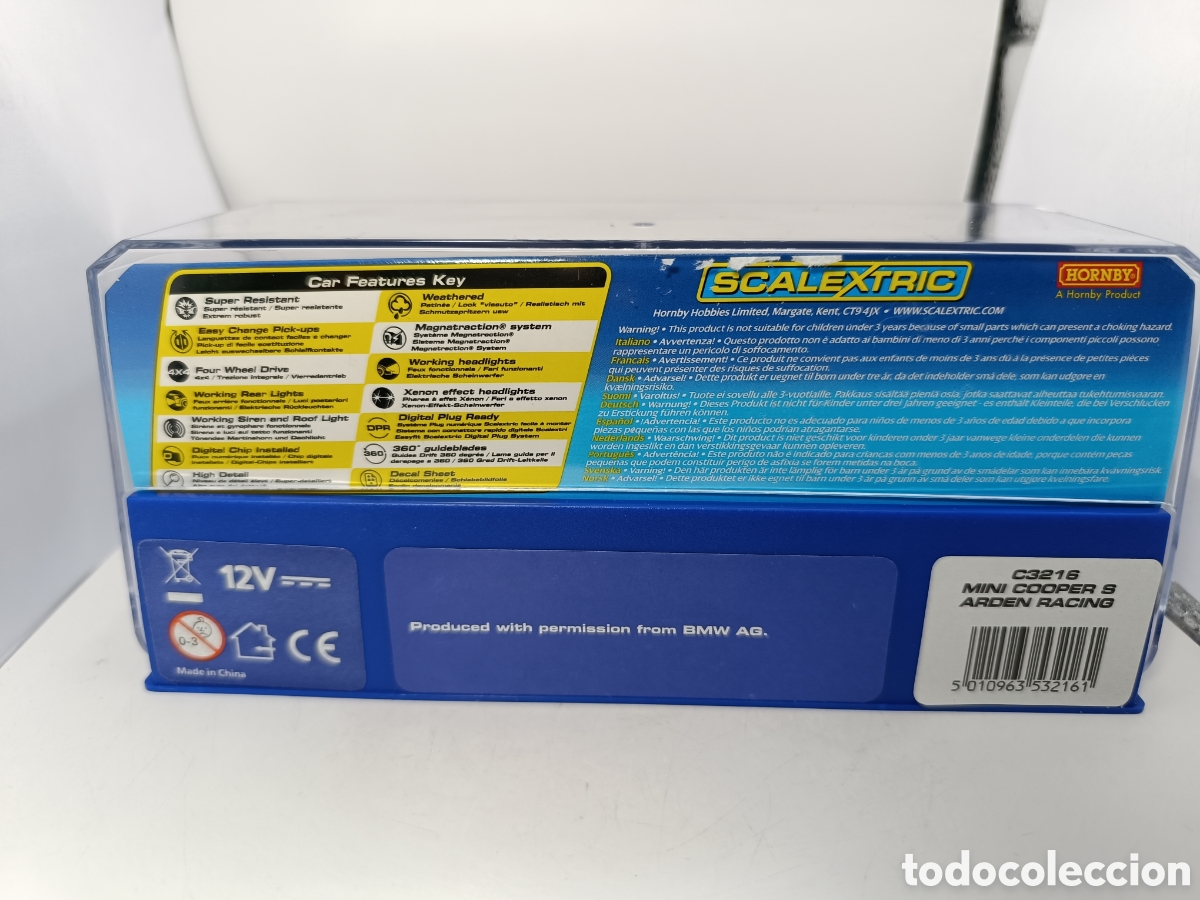Scalextric: SCALEXTRIC UK MINI COOPER S ARDEN RACING C3216 - Foto 2