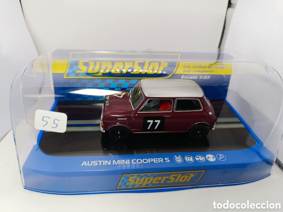 Scalextric: SUPERSLOT AUSTIN MINI COOPER S BROADSPEED H4238