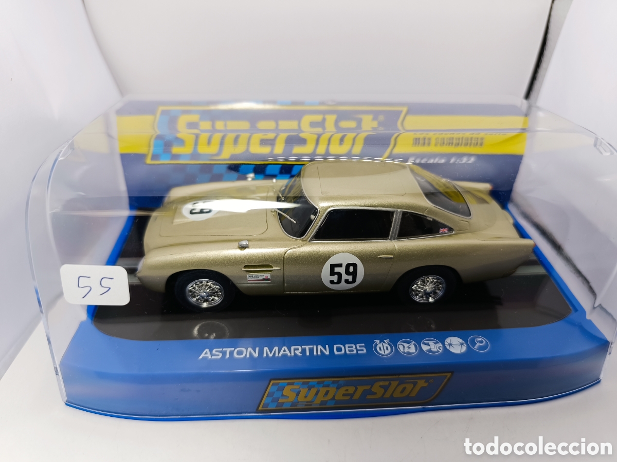 Scalextric: SUPERSLOT ASTON MART&Iacute;N DB5 WHITE GOLD H4166